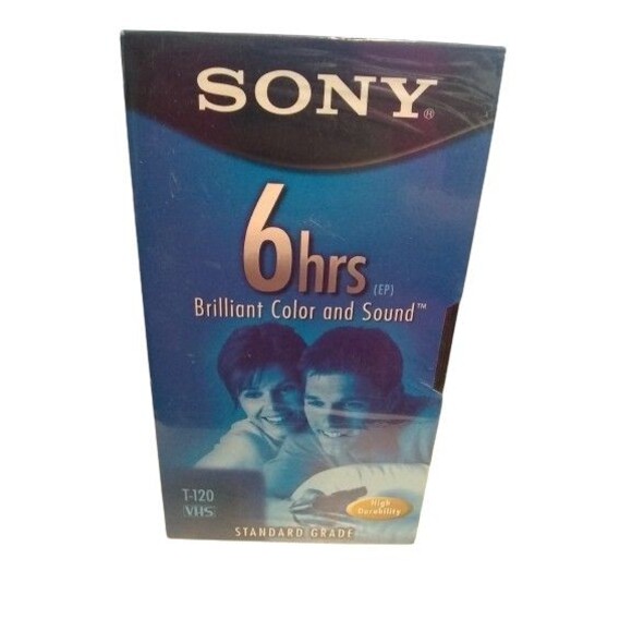 Sony 4pk Blank Media Vhs Tapes 6hrs / 8 hrs T120/ T160 Standard Grade New - Picture 3 of 4